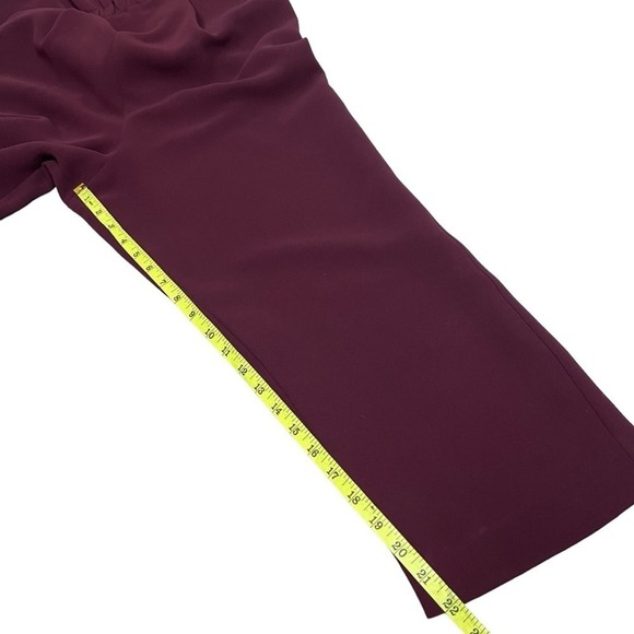Whistles Devyn Crepe Jumpsuit 6 Burgundy Women’s - Picture 6 of 12